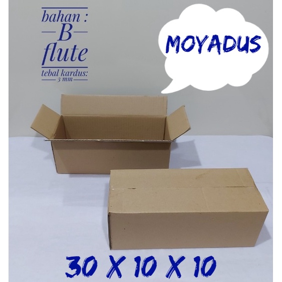 

kardus/karton/uk. 30x10x10 SINGELWALL LUAR DALAM POLOS
