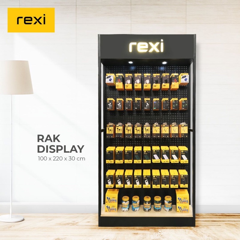 REXI Rak Display Aksesoris Premium DC2000 Ukuran 1Mx2.2Mx30cm Original 100% (Rak Only)