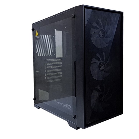 Casing VenomRX Vecna + 3 Fan ARGB Casing PC Gaming