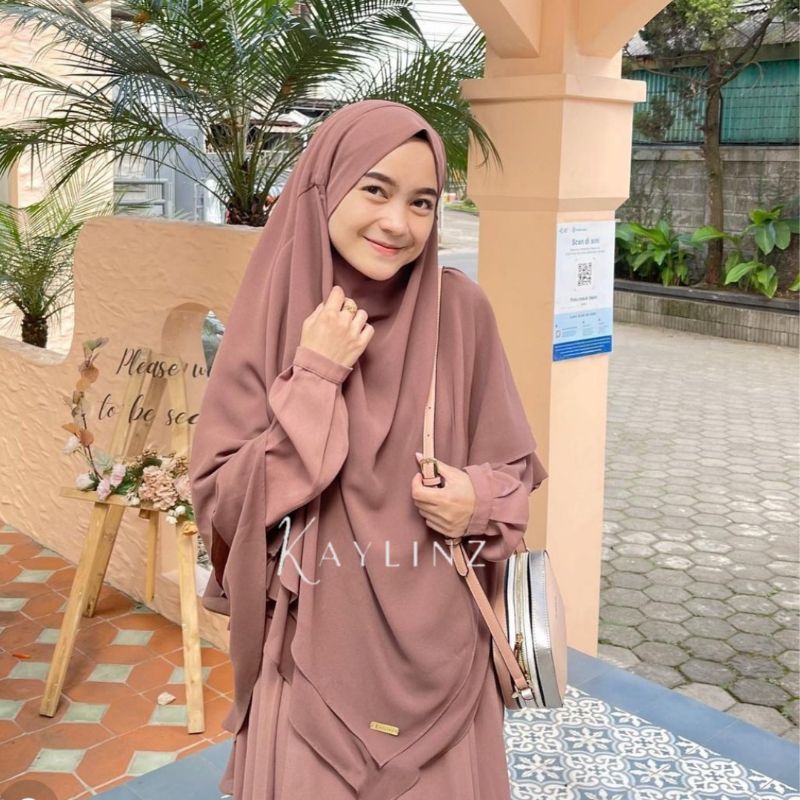 KAYLINZ - French Khimar Maryam Ceruty Babydoll 2 layer