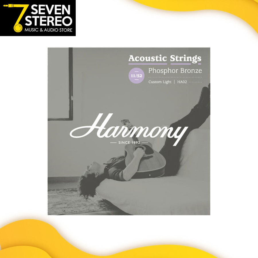 Harmony HA02 Phosphor Bronze Acoustic Guitar String Custom Light 11-52