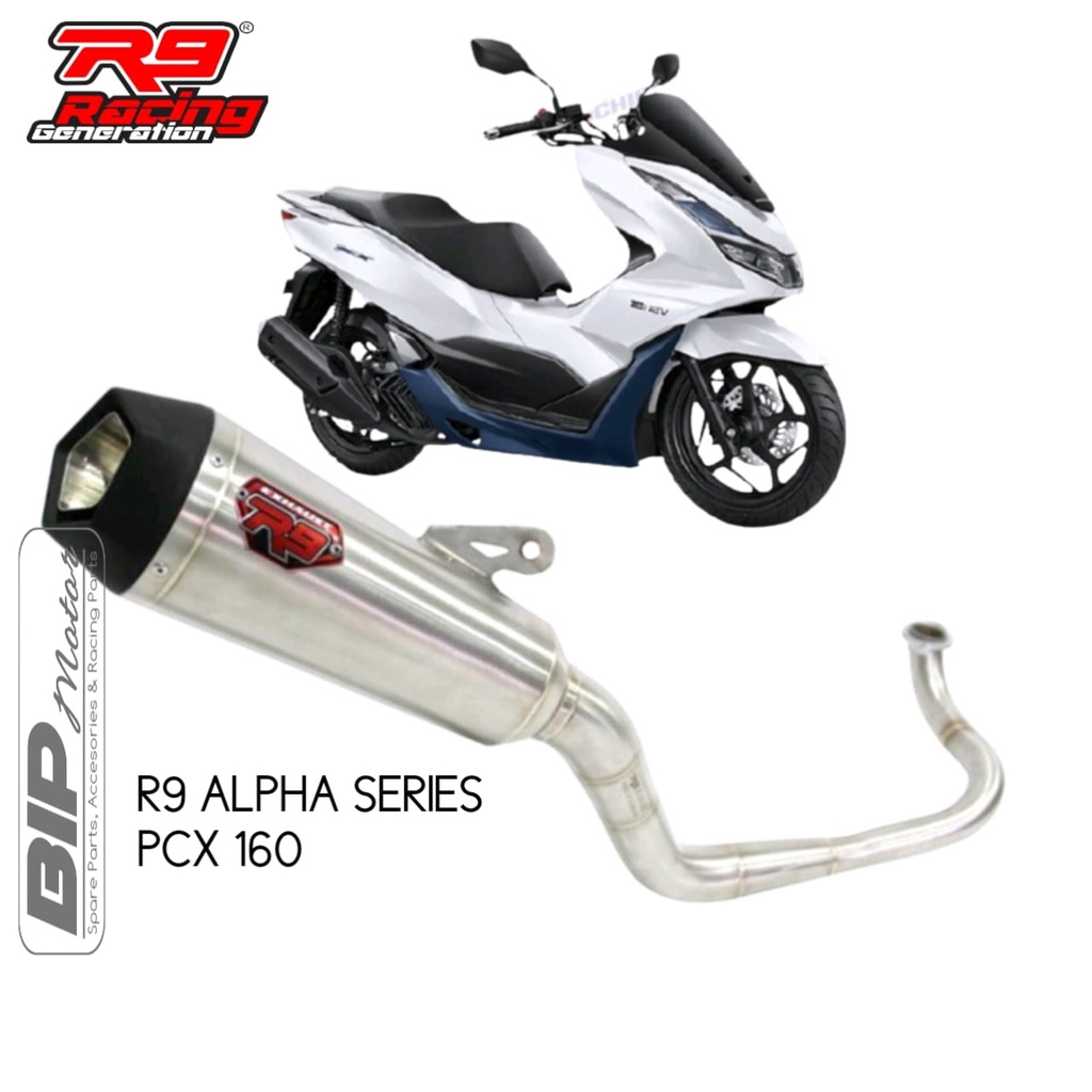 KNALPOT R9 NEW ALPHA SERIES PCX 160