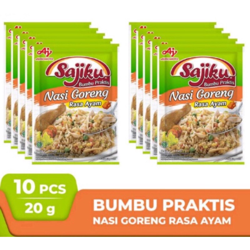 

Sajiku Bumbu Nasi Goreng 10 x 20gr