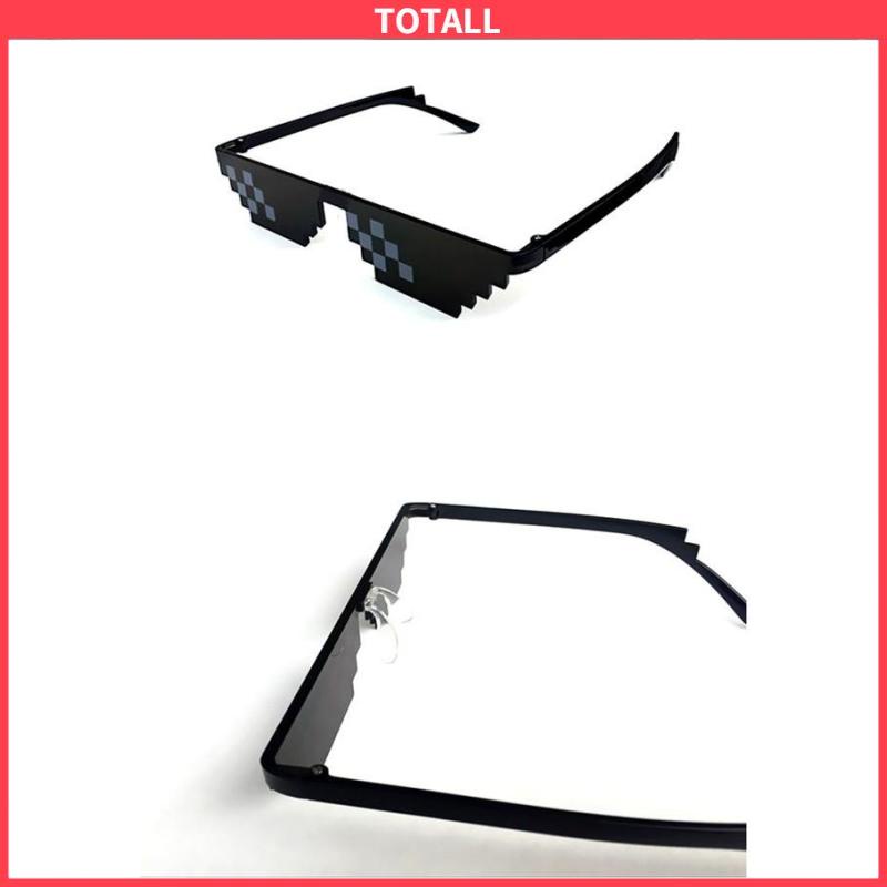 COD Kacamata Hitam Fashion Mosaic Sunglasses Wanita/Pria Small Sunglasses-Totall