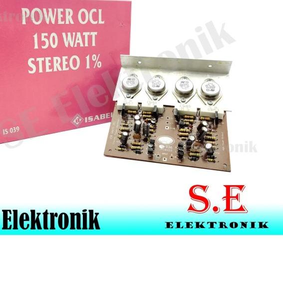 Kit power amplifier OCL 150 w stereo jengkol