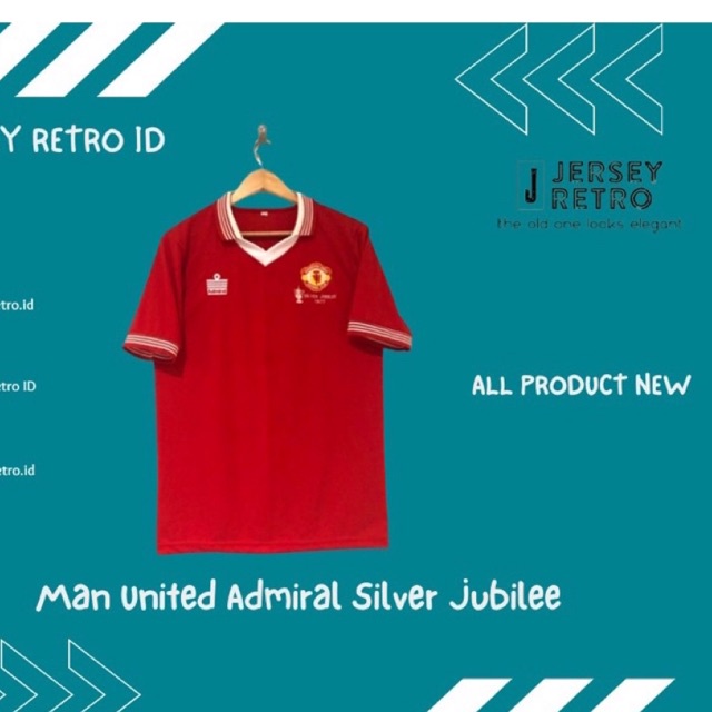 JERSEY RETRO GRADE ORI MAN UNITED ADMIRAL SILVER JUBILEE