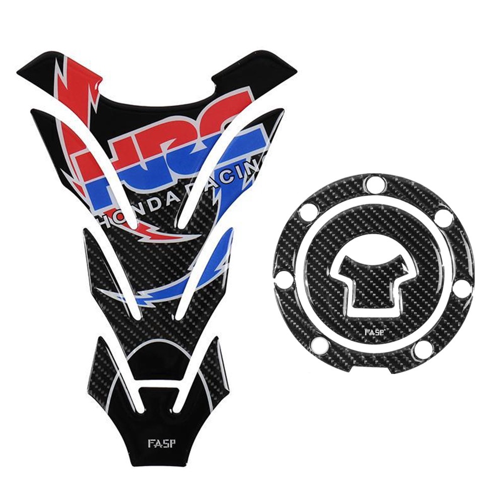 Hrc Stiker Tangki Bensin Motor Honda CBR / CB190 300 400 500 650 1000 arbon fiber Reflektif