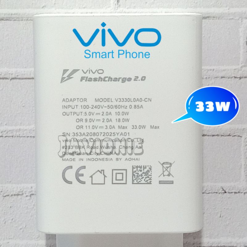 Charger Cas Casan HP VIVO T1 5G Original TYPE C Fast Charging 18W 33W