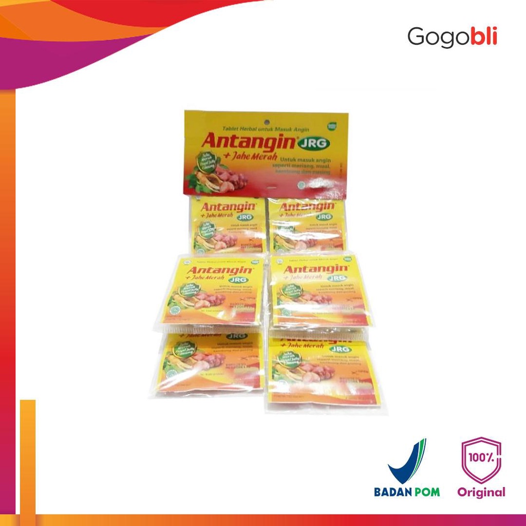 

Antangin JRG plus Jahe Merah Renceng (20 Strip @ 4 Tablet)