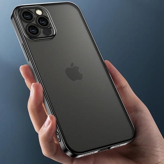 Benks Frosted Electroplating Protective Case For Iphone 12 Series - Hitam, 12