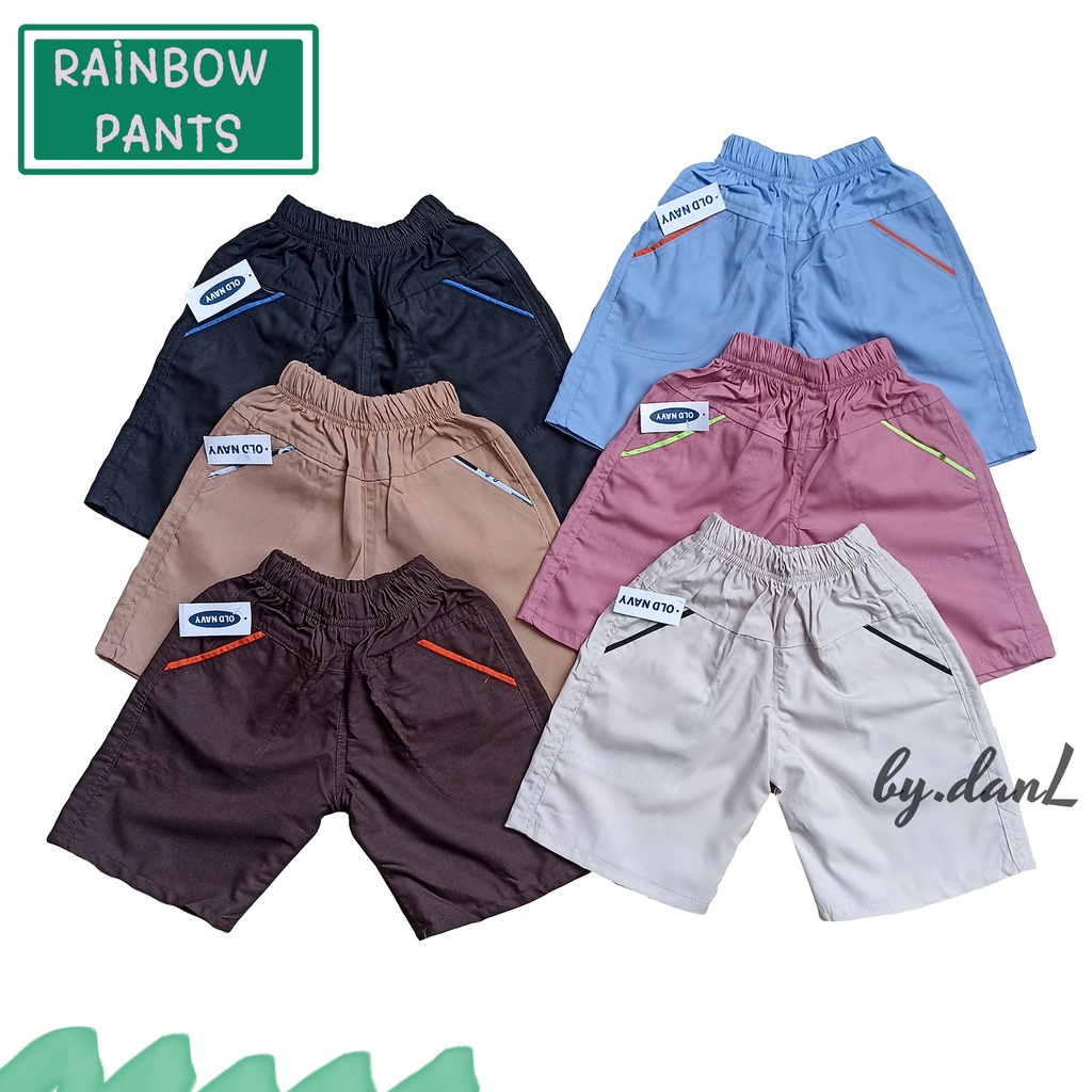 Celana Pendek Short Pants Anak Laki Laki Perempuan Pinggang Karet Adem