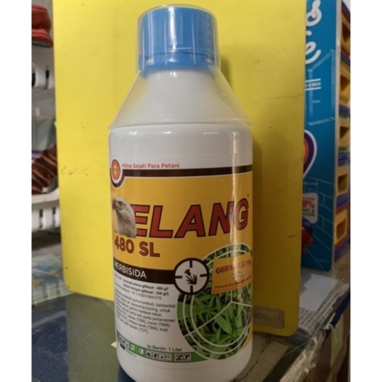 Obat Rumput Herbisida ELANG 480SL SISTEMIK (untuk rumput liar/gulma mati sampai ke akar)