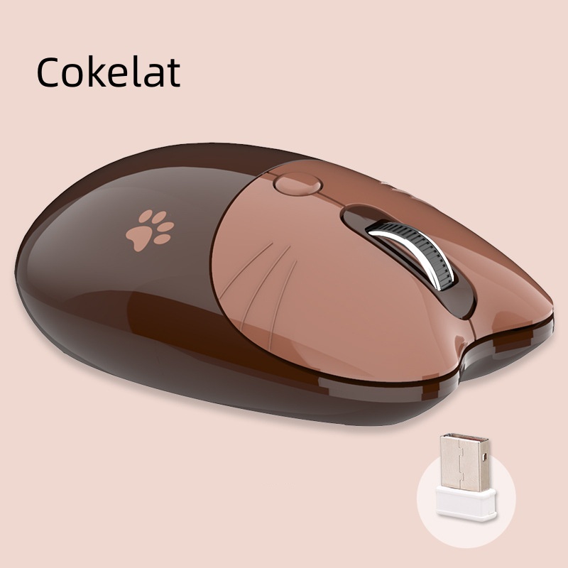 M3 mouse nirkabel bisu gadis laptop kantor mouse nirkabel portabel diam dan lucu