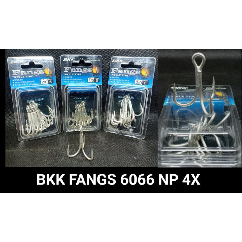 Treble Hook BKK FANGS 6066 4X NP