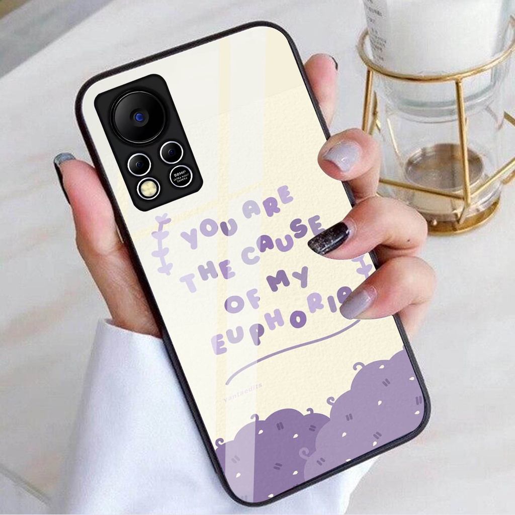 (GC 93) Softcase Kaca Infinix Hot 11S NFC - Kesing Kaca Infinix Hot 11s NFC - Case Cantik Infinix Ho