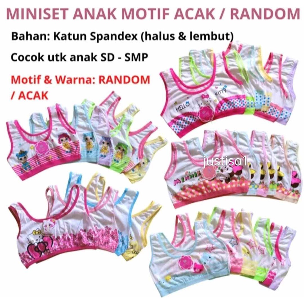 MIX..3 PCS MINISET KARAKTER LUCU SD USIA 10 TAHUN - 14 TAHUN