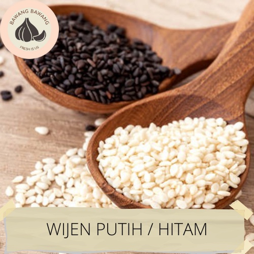 Wijen Putih dan Wijen Hitam / White Sesame and Black Sesame Seed 90 Gram