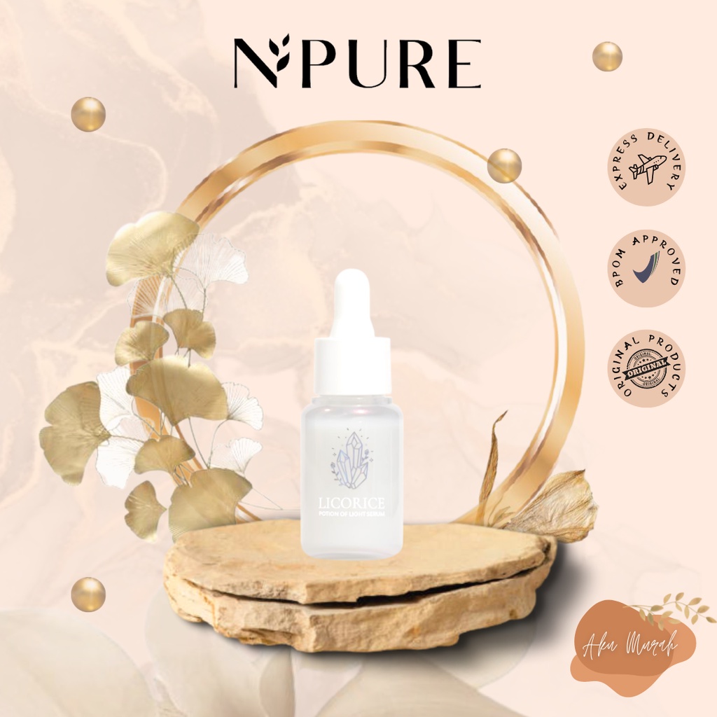 ✨ AKU MURAH ✨ NPURE LICORICE Potion Of Light Serun 20ml / Serum Wajah