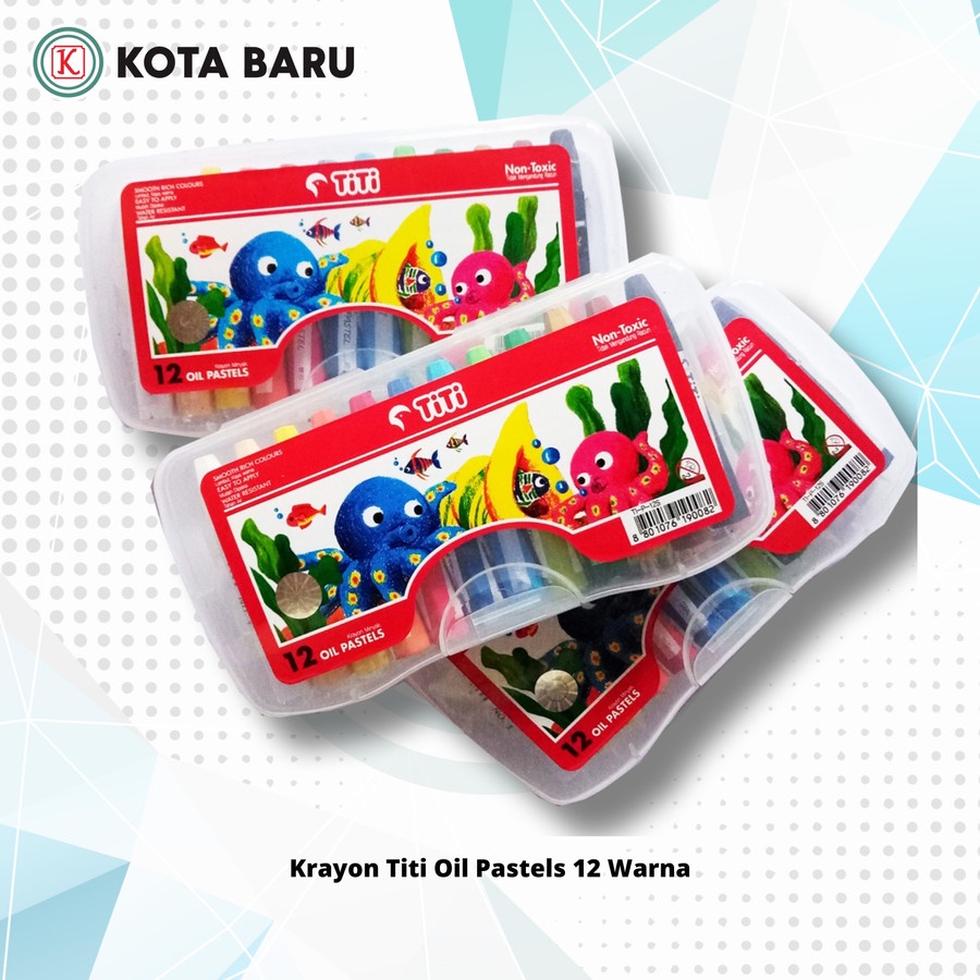 

Krayon Titi Oil Pastels 12 Warna