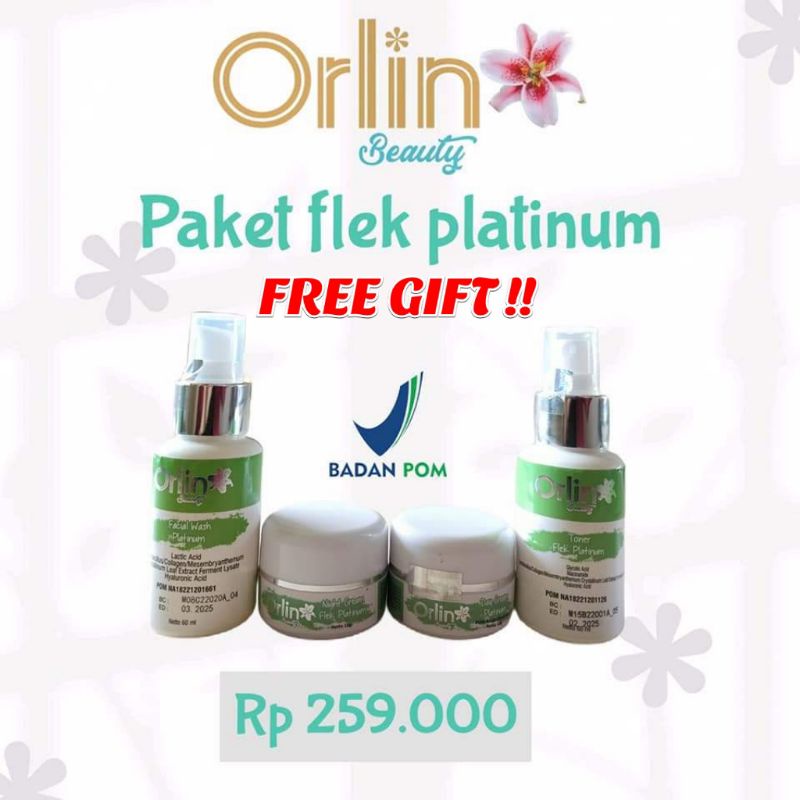 Miffglow - Orlin Beauty paket flek platinum original pemutih obat flek penghilang flek hitam