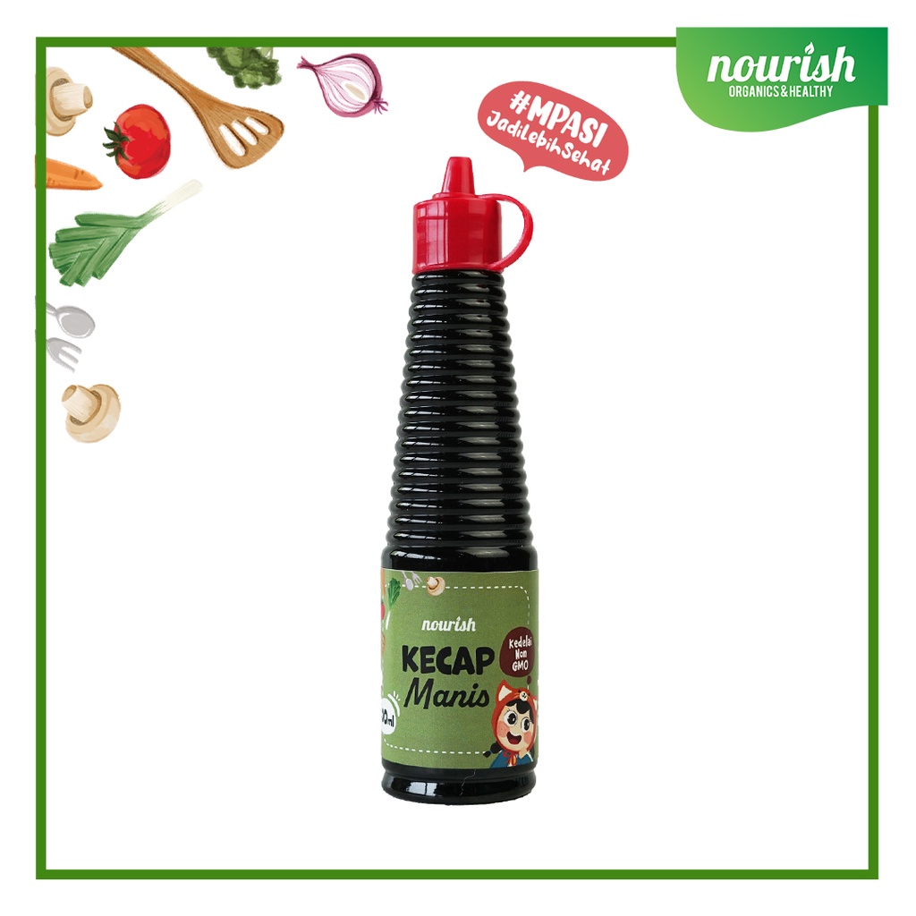 Nourish Saus Bumbu MPASI No MSG / Kecap MPASI No MSG / Saus Organik / Saus Bumbu Tanpa Pengawet / Kecap Tanpa Pengawet