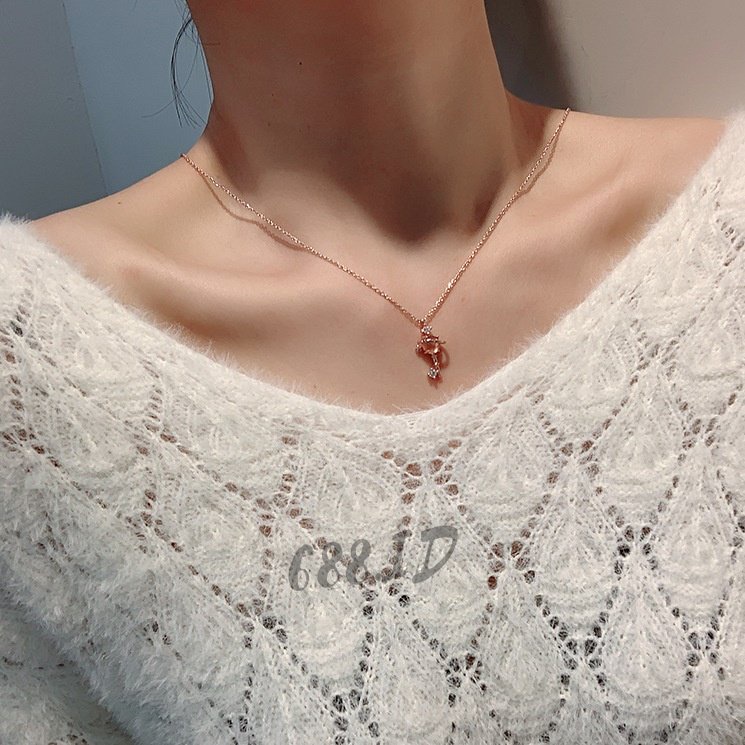 Kalung Wanita Korea Liontin Planet Bintang Korean Fashion Necklace Crystal Clavicle NL 01