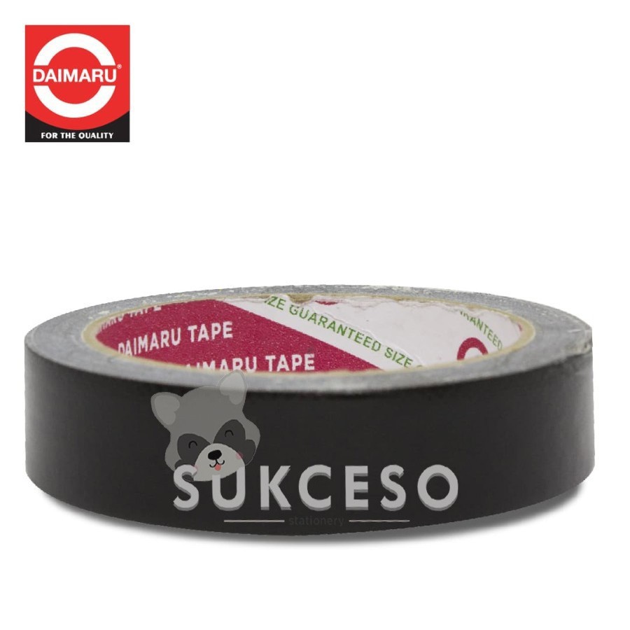 Daimaru Lakban Hitam 24mm/ Lakban Kain