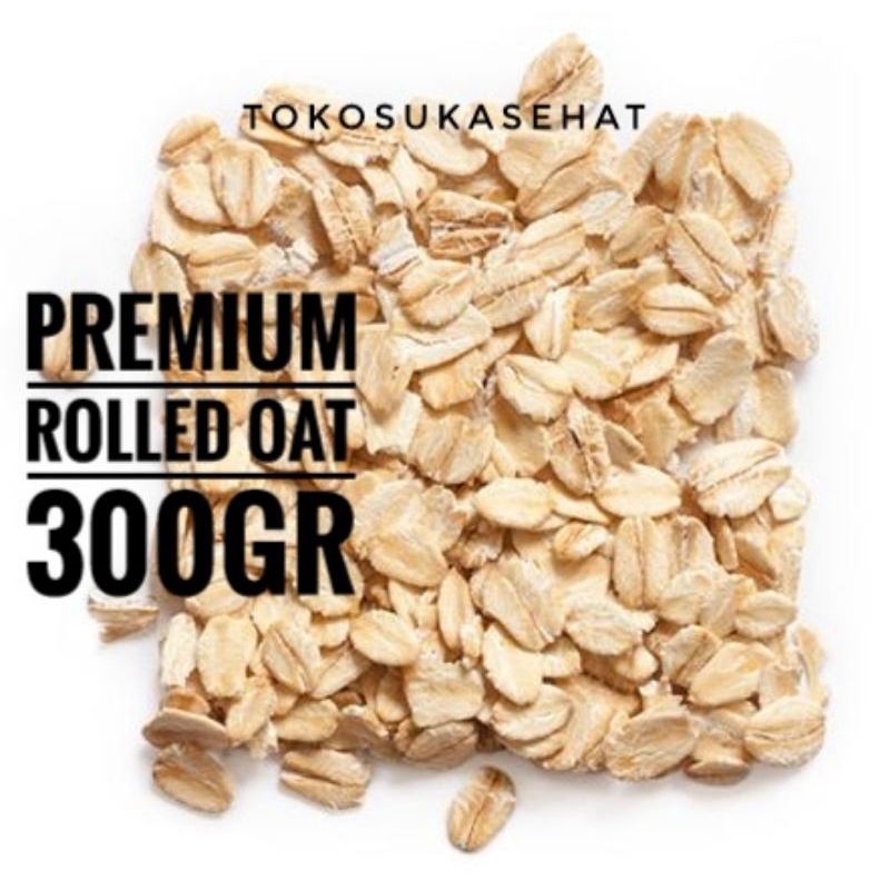 

Premium Regular Rolled Oat -300gr (Oatmeal) Sarapan Granola Muesli Tokosukasehat