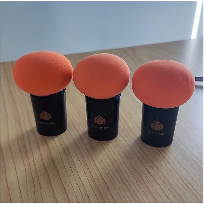 Cute Pumpkin Mushroom Head Puff Beauty Powder Sponge Wet And Dry Soaked Water Makeup Egg 1pc