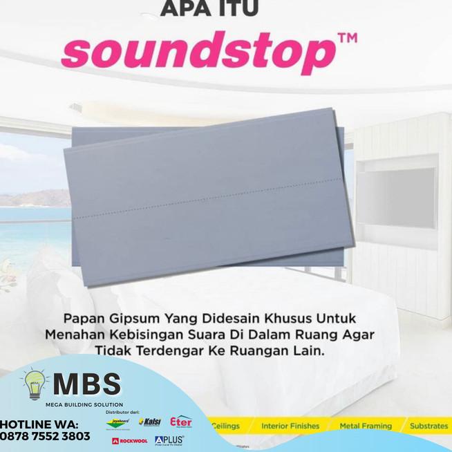 Papan Gipsum KEDAP SUARA SOUNDSTOP 12 mm - Gypsum Jayaboard