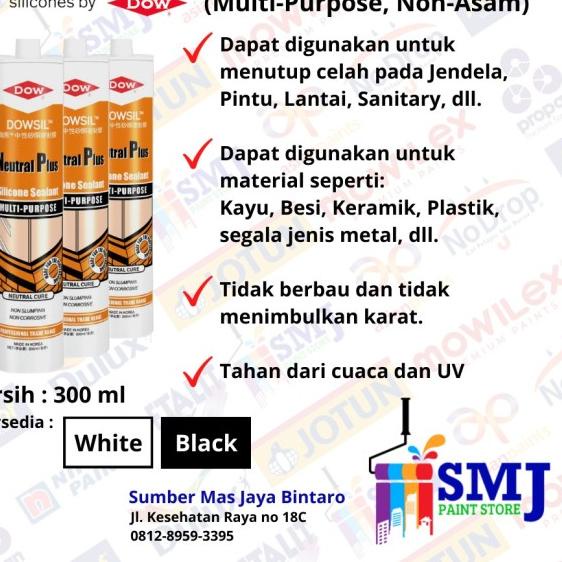 

DOWSIL NEUTRAL PLUS SILICONE SEALANT - WHITE 300ML