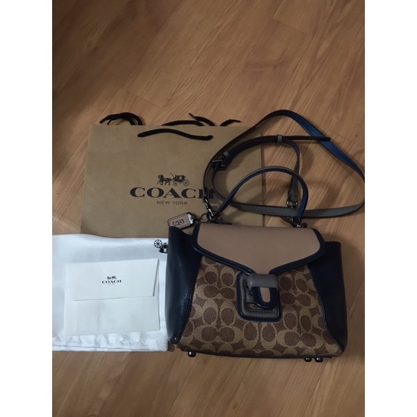 Preloved coach courier carryall bag / tas coach