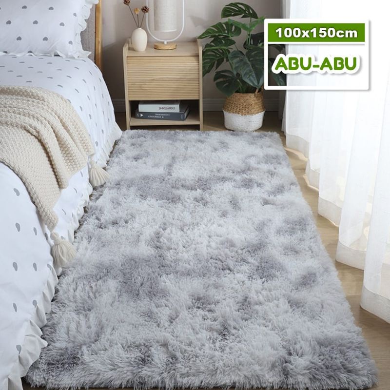 Medan Termurah Karpet bulu rasfur premium size 100x150 TEBAL LEMBUT Surpet matras tidur