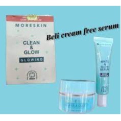 Moreskin Clean and Glow free serum Kulit Kencang Putih dan Glowing nasa - SPESIAL BOX MORESKIN GLOW 