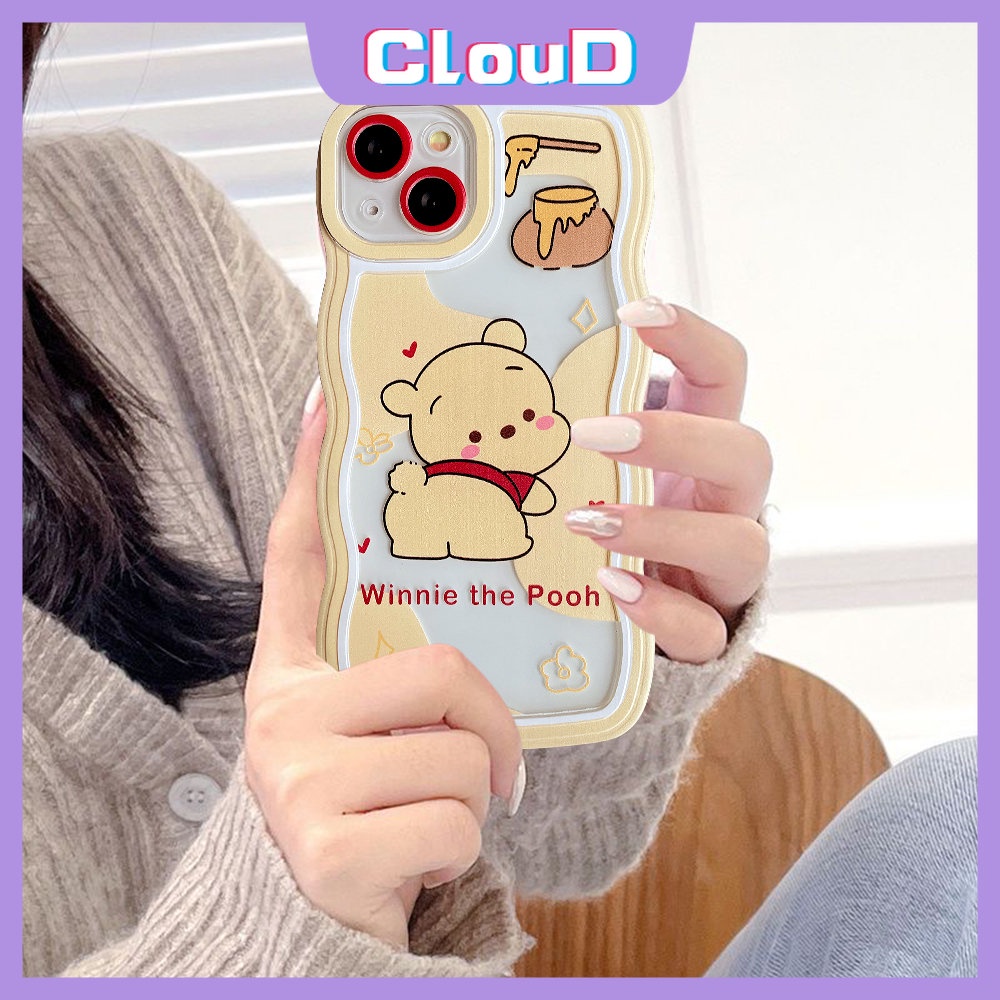 Casing Winnie the Pooh Vivo Y35 Y21 Y22 Y33s Y02 Y22S Y15 Y93 Y16 V20 V21 Y30 V25E Y75 Y12s Y50 Y15A Y17 Y15s Y20 Y11 Y21T Y33T Y91 Y21s Y12 Y12i Y91C Wavy Edge Pochacco Soft Cover