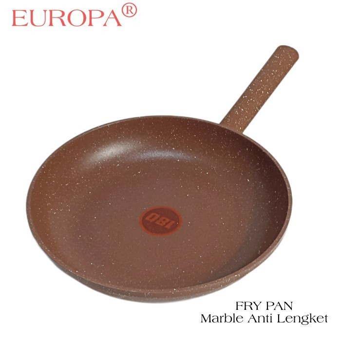Fry Pan Marble Red Dot 180 Anti Lengket Europa Kuali Pengorengan 24 Cm