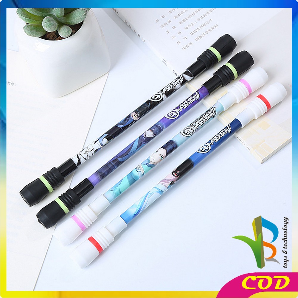 RB-A38 Spinning Pen Pulpen Putar Karakter Anti Stress / Pena Pulpen Putar Mainan Anak Pen Spinner Balance