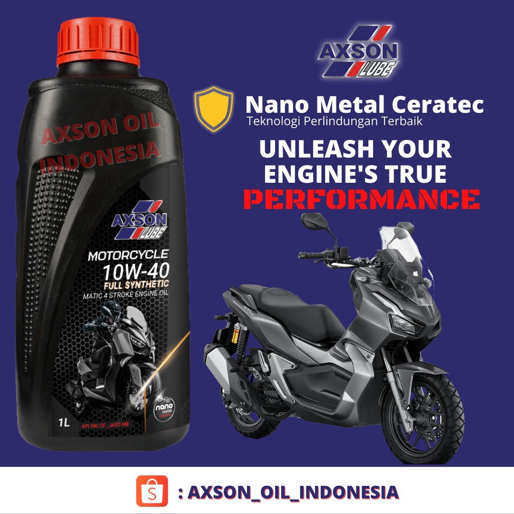 Oli Motor Matic Axson Full Synthetic 10W-40 - JASO MB