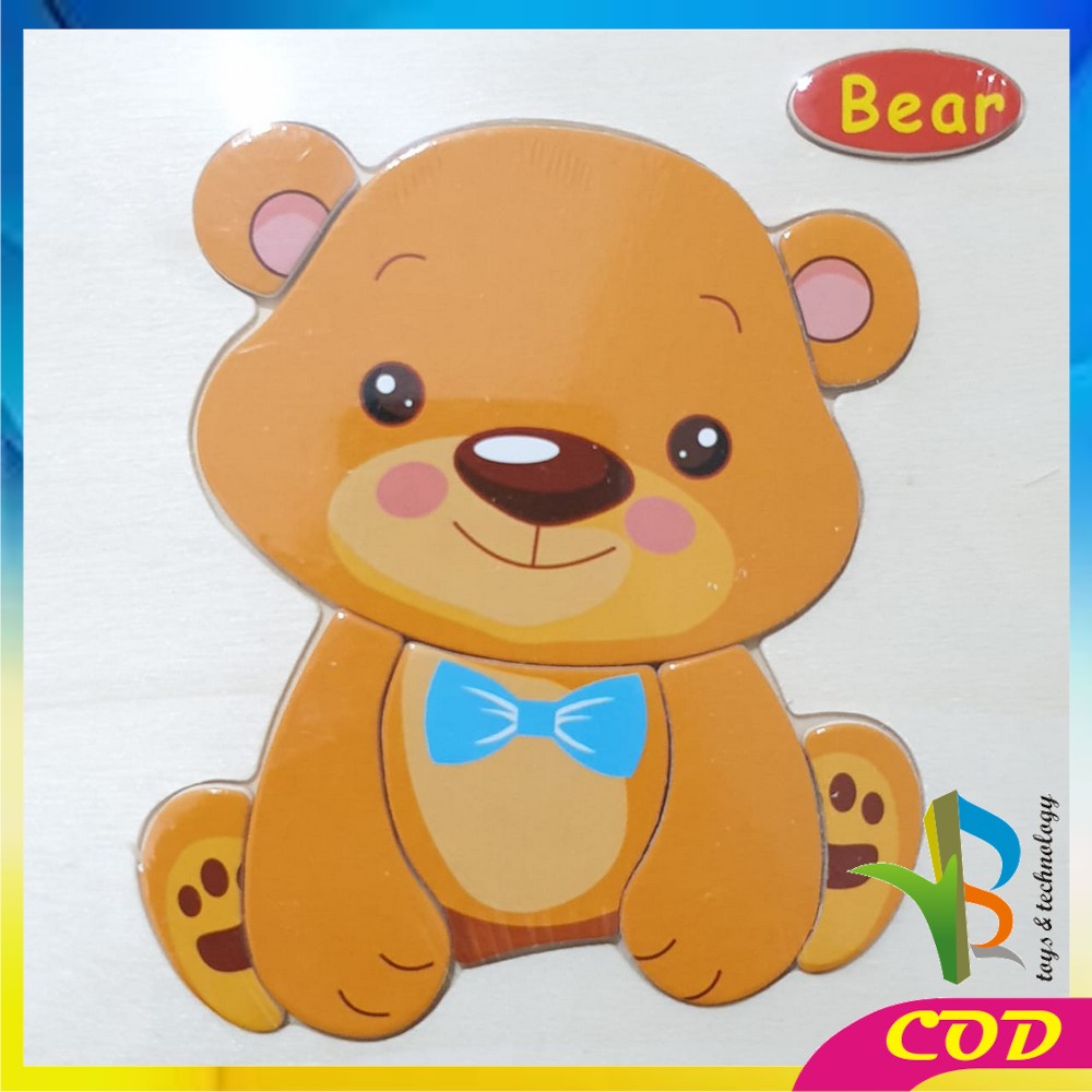 RB-M23 Mainan Puzzle Kayu Anak 3D Mainan Edukasi Puzzel Kayu Jigsaw Edukatif Lucu Murah Wooden Toys