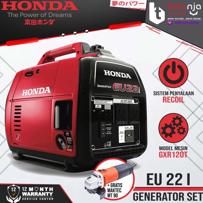 GENSET HONDA SILENT EU22i - GENERATOR