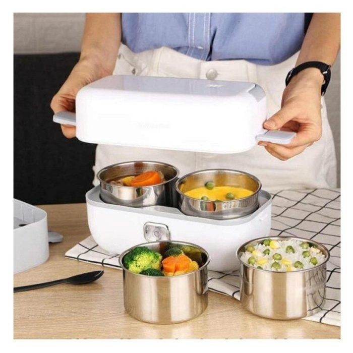 FMFIT Smart Cooking Box Lunch Box, Rice Cooker, Egg Boiler, Soup Cooker