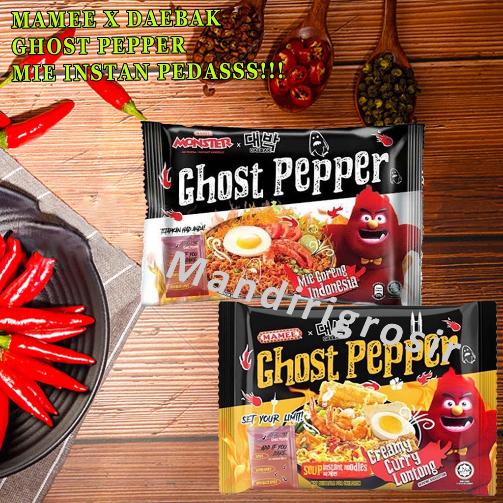 Ghost Pepper Noodle * Mamee x Daebak * Mie Instan Ghost Pepper * Mie Pedas