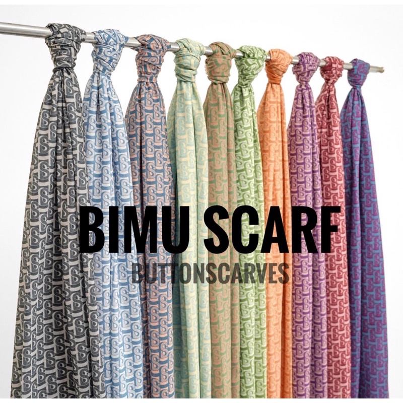 [TIDAK RIJEK]  BIMU SCARF BUTTONSCARVES SALE