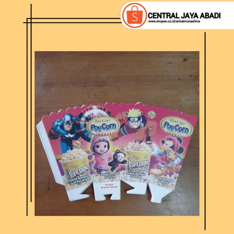 

100 LEMBAR KERTAS POPCORN 12 × 6 BAHAN IVORY PUTIH HIGH QUALITY DUS POP CORN BOX POPCORN KOTAK POPCORN KEMASAN POP CORN PRODUK TERBARU KUALITAS TERBAIK | CENTRAL JAYA ABADI 5834