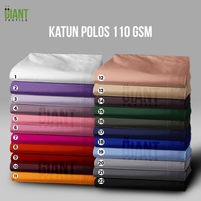 Kain Kain Sprei/Bedcover Katun Disperse Polos Termurah Meteran Lebar 240 Cm