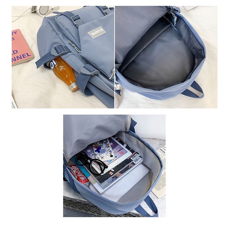 BJ14778 - BLACK/BLUE/GREEN/PINK/WHITE - TAS RANSEL SEKOLAH WANITA FASHION IMPORT MODIS ELEGAN TERMURAH TERLARIS TERBARU BAGSTORE JAKARTA TAS BATAM EL4778