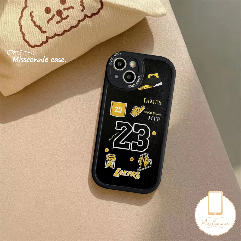 Case Untuk Samsung A03s A04 A32 A14 A22 A73 A04s A50s A30s A12 A23 A50 A53 A13 A21s A52s A33 A11 A20s A72 A03 A52 A02s A31 A10s A71 A51 Trendy N.B.A Lakers Kobe James Label Soft Case