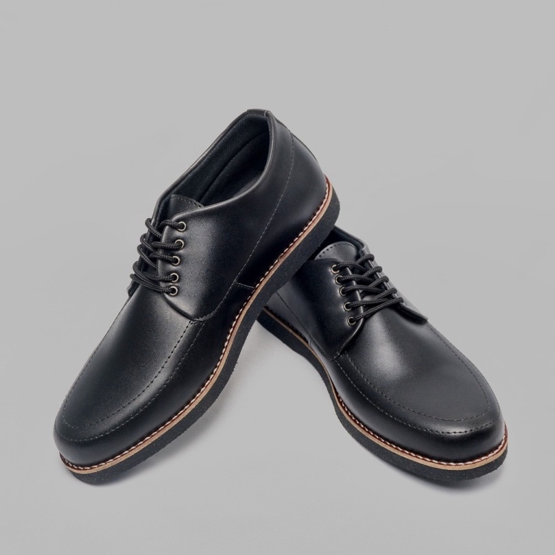 sepatu kantor pria armanijin black