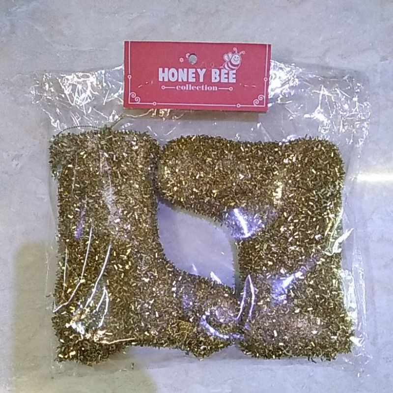 Hiasan Kaos kaki Glitter / Hiasan kaos kaki Glitter Pohon Natal