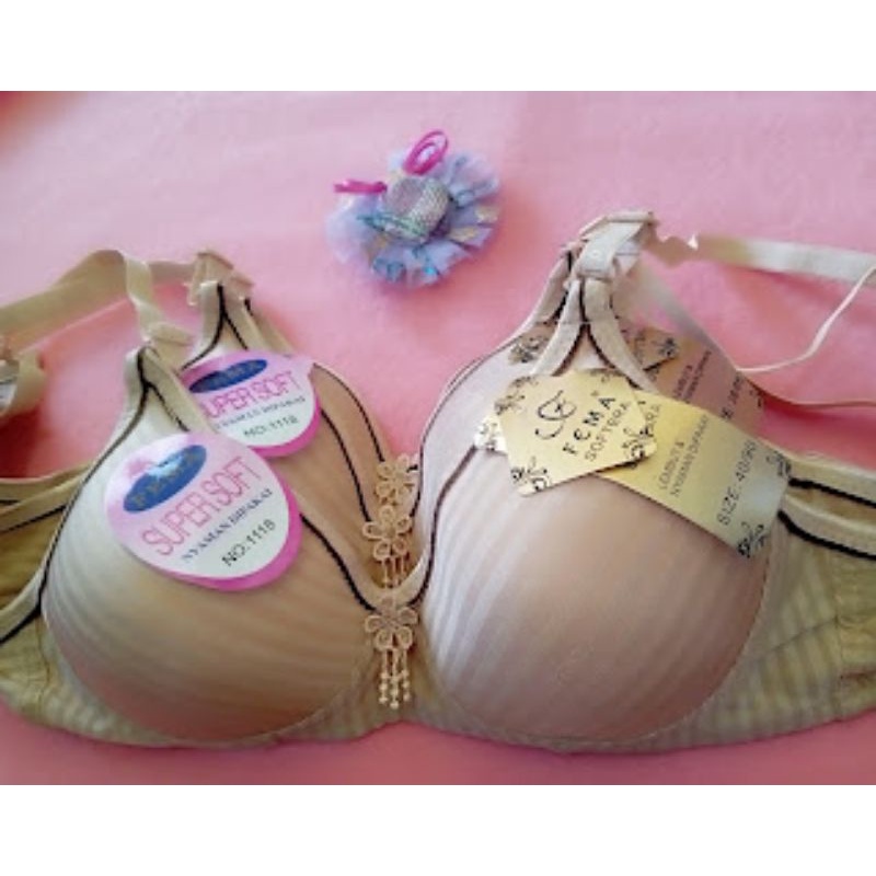 BH FEMA 1118 Warna Krem Bermotif